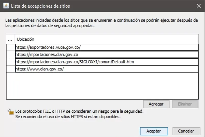 Configuración Java en IE
